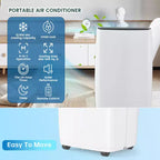 Air Conditioner,12000BTU Portable Air Conditioner with Dehumidifier and Fan Modes, Cools Room up to 700 Sq.Ft, Room Floor AC Unit