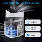 Air Conditioner,12000BTU Portable Air Conditioner with Dehumidifier and Fan Modes, Cools Room up to 700 Sq.Ft, Room Floor AC Unit