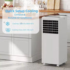 8,000 BTU 3-in-1 Portable AC - Cools 350 Sq.Ft with Dehumidifier, Fan & Sleep Mode, 24H Timer, Remote Control