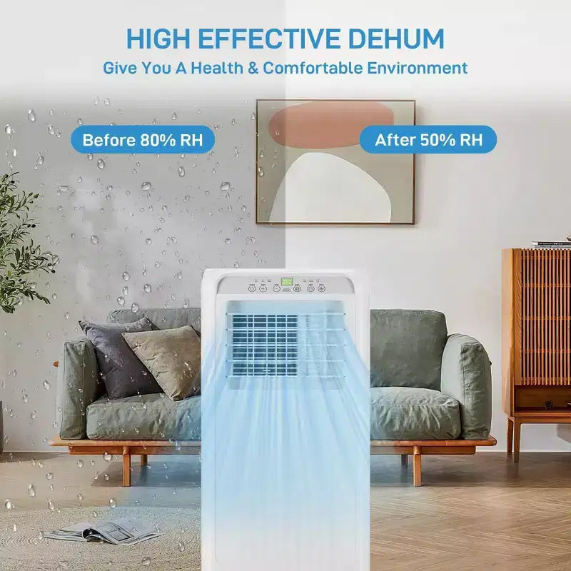 Portable Air Conditioner10000 BTU AC Cooling for Room Spaces Up to 450sq.Ft, Quiet 4-IN-1 Portable Ac Unit With Dehumidifier Fan Function, Sleep Mode