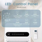 ZAFRO Portable Air Conditioner, Air Conditioner with Cooling, Fan, Dehumidifier, Sleep Mode, 55 db, Cooling up to 450 Sq. Ft