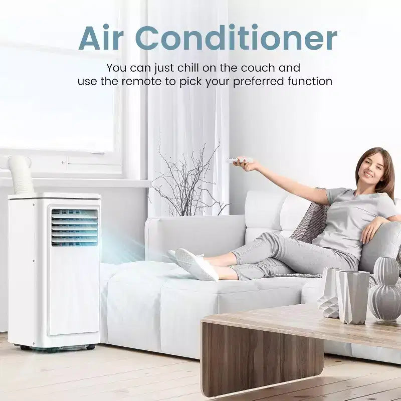 ZAFRO Portable Air Conditioner, Air Conditioner with Cooling, Fan, Dehumidifier, Sleep Mode, 55 db, Cooling up to 450 Sq. Ft