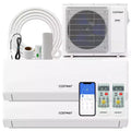 Costway 18k BTU 2 Zone Mini Split Air Conditioner 22 SEER2 208-230V Wifi Enabled