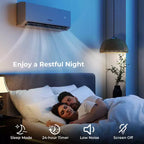 Costway 18k BTU 2 Zone Mini Split Air Conditioner 22 SEER2 208-230V Wifi Enabled