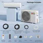 Costway 11500/11500/17000/23000 BTU Wifi Enabled Mini Split Air Conditioner & Heater Works with Alexa