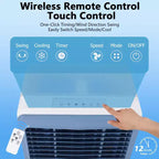 3500CFM Evaporative Air Cooler, Swamp Cooler with Remote Control and 12H Timer, 4 Ice Packs, 3 Modes & Wind Speeds for Outdoor Indoor Use, 13.2 Gallon