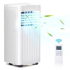 8000 BTU Portable AC  Cooling, Fan, Dehumidifier & Sleep Mode, Quiet 55dB, for Rooms up to 350 Sq. Ft.  Remote & Window Kit Included