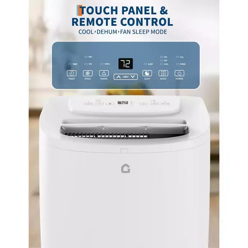 3-in-1 14,000 BTU Portable Air Conditioner, Portable AC Units for Rooms with Dehumidifier & Fan, Room Air Conditioner Cools Up to 750 Sq. Ft
