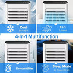 ZAFRO Portable Air Conditioners, Up to 450 Sq.Ft., 4-in-1 AC Unit with Fast Cooling/Energy Efficient/Remote/24H Timer