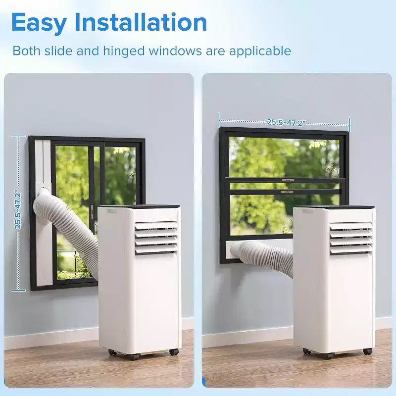 ZAFRO Portable Air Conditioners, Up to 450 Sq.Ft., 4-in-1 AC Unit with Fast Cooling/Energy Efficient/Remote/24H Timer