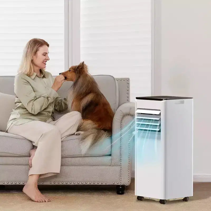 ZAFRO Portable Air Conditioners, Up to 450 Sq.Ft., 4-in-1 AC Unit with Fast Cooling/Energy Efficient/Remote/24H Timer