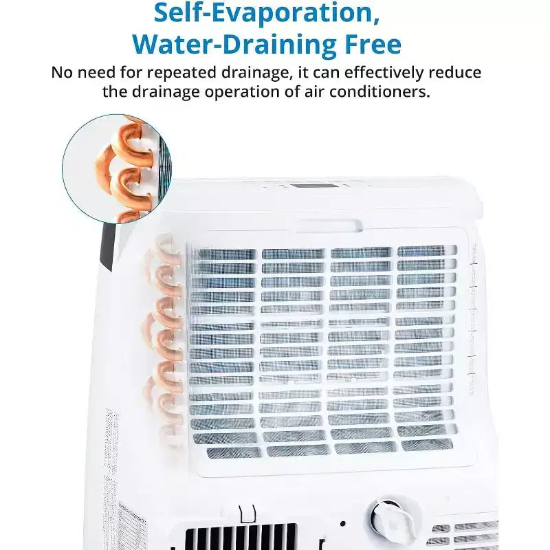 Acekool 10000 BTU Portable Air Conditioner, 3-in-1 AC with Fan & Dehumidifier, Remote, 3 Speeds, 24H Timer, Cools Rooms Up to 450 Sq.Ft, Easy Install