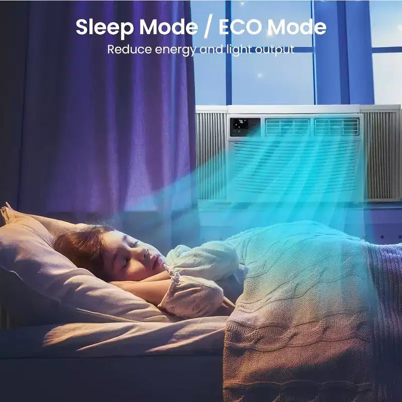 Acekool 10000 BTU Window Air Conditioner, Smart Wi-Fi AC Unit Cools Rooms Up to 450 Sq.Ft, Quiet Energy Saving, Remote App Control, Easy Install