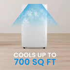 SereneLife 14,000 BTU Portable Air Conditioner with Dehumidifier & Fan - Built-in WiFi, 500 Sq Ft Coverage, Remote & Window Kit - SLPAC14.5