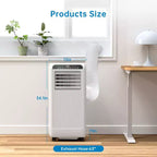 8000BTU Portable Air Conditioner with Efficient Cooling, Compact and Lightweight Design for Easy Portability, Ideal for Small to Medium Rooms