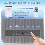 Acekool 10,000 BTU Portable Air Conditioner & Heater, 3-in-1 AC, Heat Pump, Fan, Dehumidifier, Remote, 24H Timer, Cools 450 Sq Ft, Window Kit
