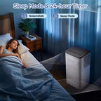 Acekool 10,000 BTU Portable Air Conditioner & Heater, 3-in-1 AC, Heat Pump, Fan, Dehumidifier, Remote, 24H Timer, Cools 450 Sq Ft, Window Kit