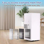 Acekool 10,000 BTU Portable Air Conditioner & Heater, 3-in-1 AC, Heat Pump, Fan, Dehumidifier, Remote, 24H Timer, Cools 450 Sq Ft, Window Kit