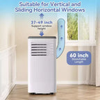 10000 BTU Portable Air Conditioner with Wheels, Portable AC Unit with Remote, Indoor Air Conditioner for Room 560 SQ.FT, Cooling/Fan/Dry Modes