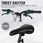 hykolity Mountain Bike 26 inch MTB Bicycle 18 Speed Cycling for Adult Men Women Outdoor Trail Off-Road Sport Bikes Black Dual Full Suspension