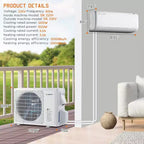 AMERLIFE Mini Split Air Conditioner Heat Pump, Energy Star Inverter AC with Wi-Fi Smart Control