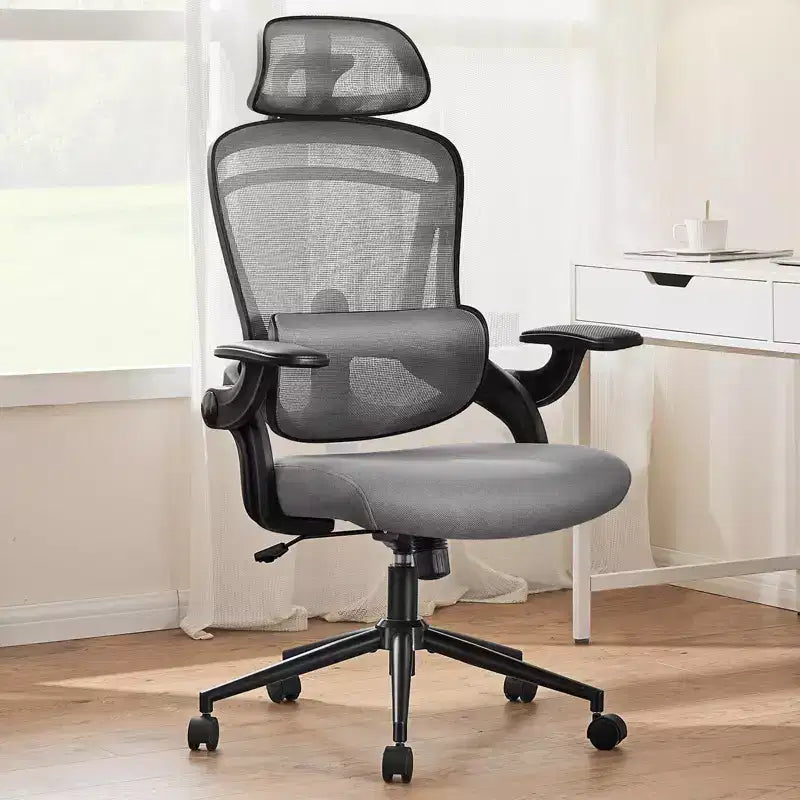 Okak High-Back Ergonomic Office Chair with Adjustable Lumbar Support, Gaming Chair with Mesh Headrest, Computer Chair for Home, Office