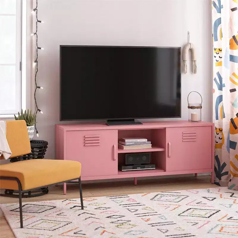 Mueble de TV tradicional con 2 puertas correderas