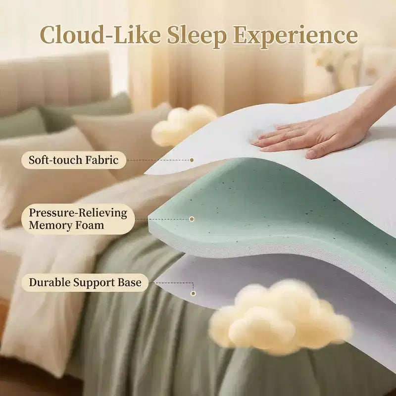 Colchón de reemplazo para sofá cama de espuma viscoelástica de gel de 4"