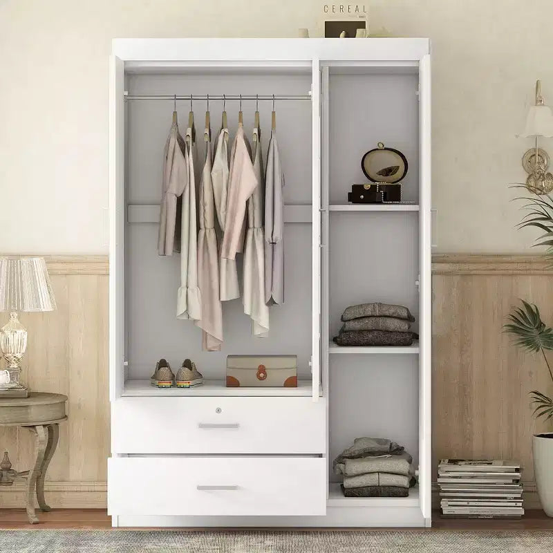 Armario de madera de 3 puertas