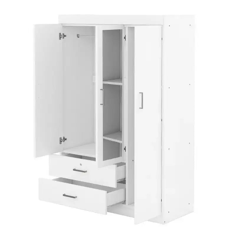 Armario de madera de 3 puertas