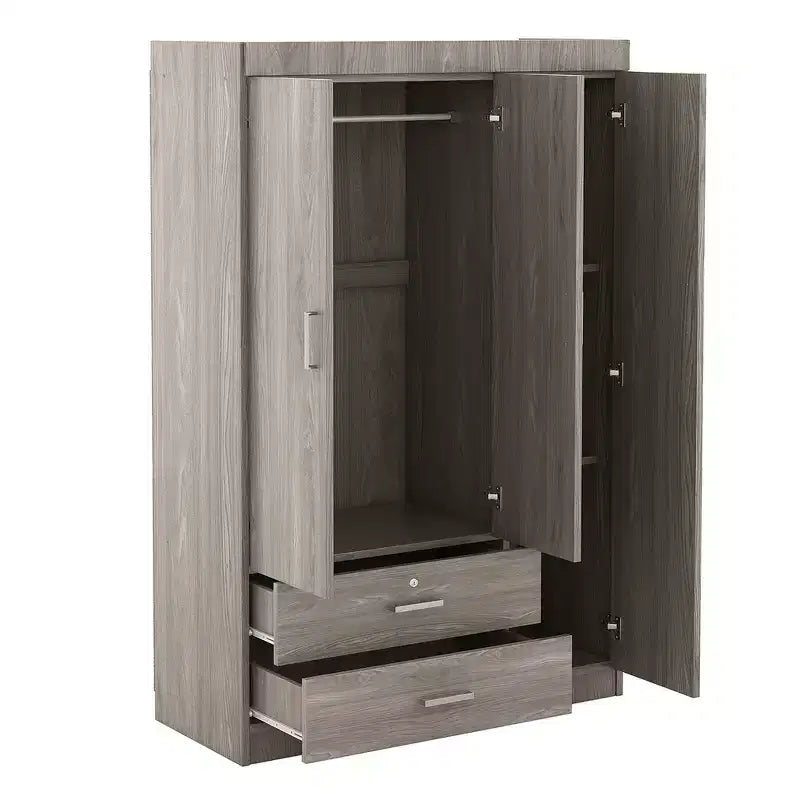 Armario de madera de 3 puertas