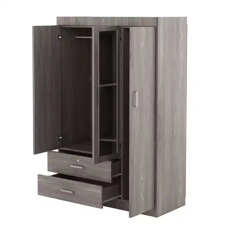 Armario de madera de 3 puertas
