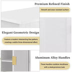 Aparador geométrico de 4 puertas