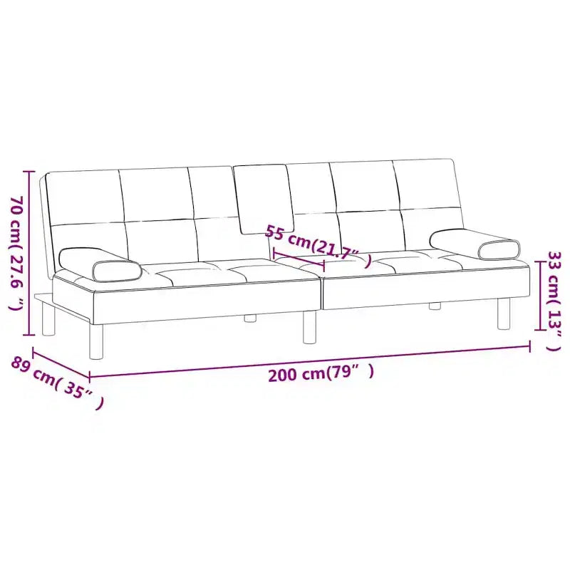 Sofá cama plegable