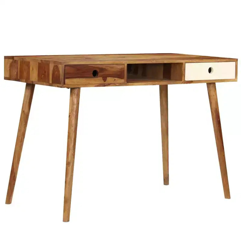 Escritorio 110x55x76 cm Madera maciza de acacia