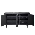59" Armario de almacenamiento moderno de madera decorativo