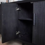 59" Armario de almacenamiento moderno de madera decorativo