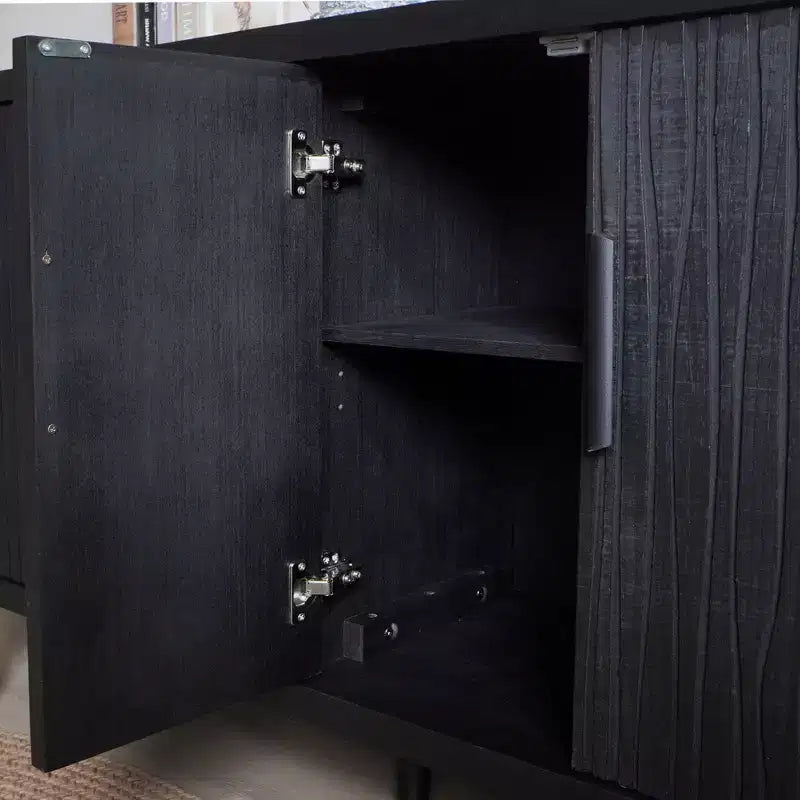 59" Armario de almacenamiento moderno de madera decorativo