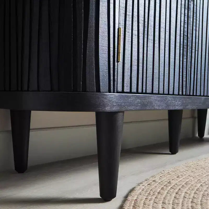59" Armario de almacenamiento moderno de madera decorativo