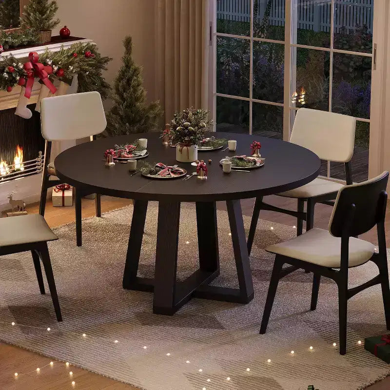 Mesa de comedor redonda de 47"