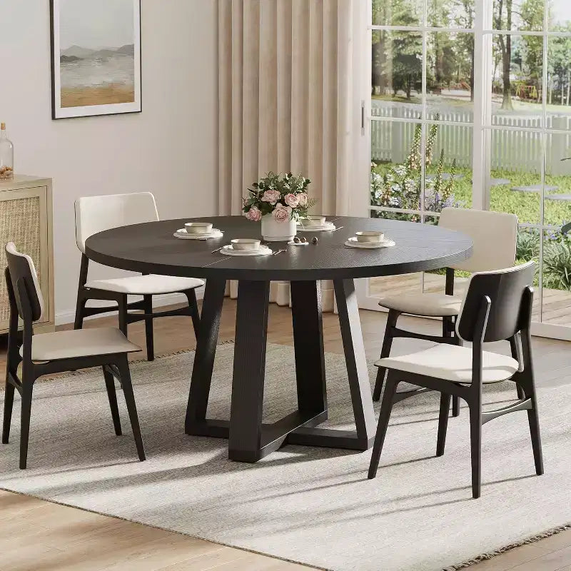 Mesa de comedor redonda de 47"
