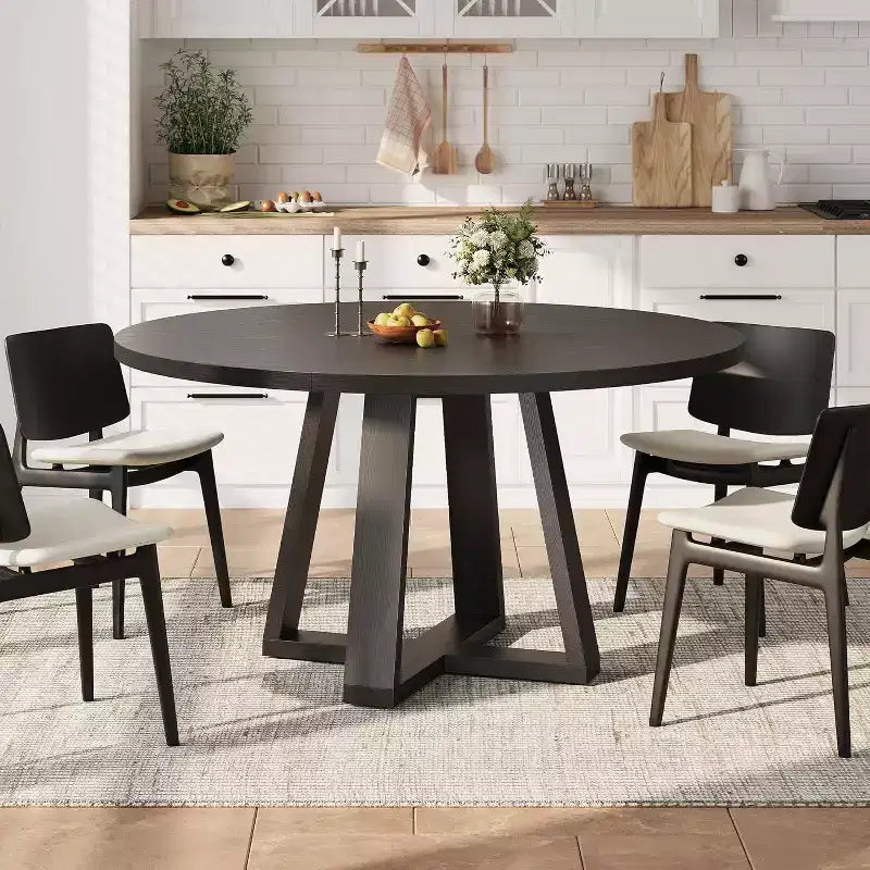 Mesa de comedor redonda de 47"