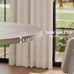 Mesa de comedor redonda de 47"