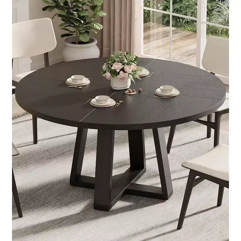 Mesa de comedor redonda de 47"
