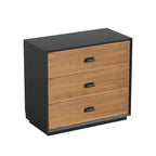 Mesita de noche de madera maciza de 31.49" Farmhouse
