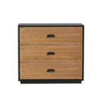Mesita de noche de madera maciza de 31.49" Farmhouse