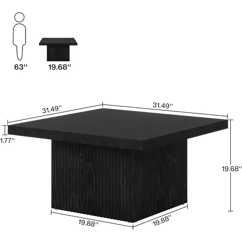 Mesa de centro cuadrada de 31.5"