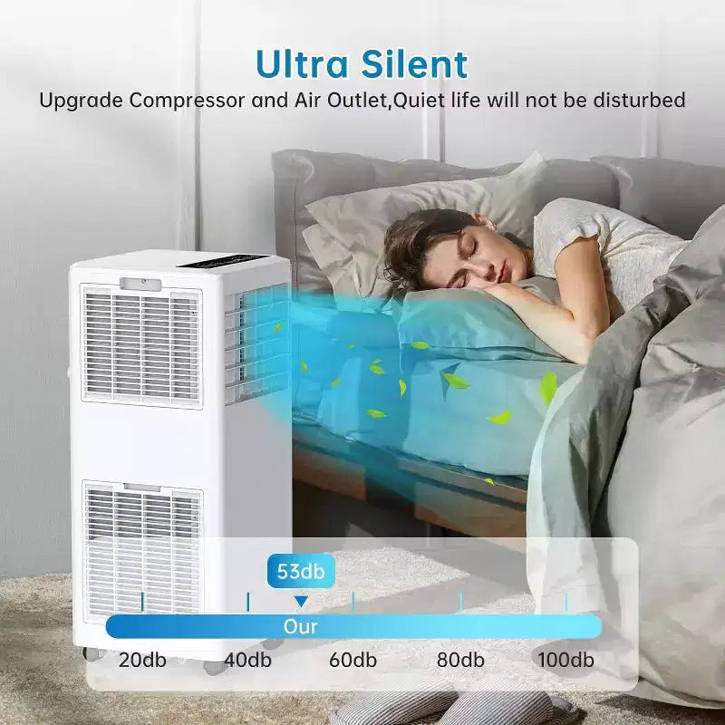 Acekool 8,000 BTU Portable Air Conditioner, 3-in-1 AC with Fan & Dehumidifier, Sleep Mode, Cools Rooms up to 250 Sq Ft