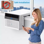 Acekool 6,000 BTU Smart Window Air Conditioner, Wi-Fi Room AC with Remote, Quiet Cooling for Rooms up to 250 Sq Ft