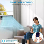 Acekool 6,000 BTU Smart Window Air Conditioner, Wi-Fi Room AC with Remote, Quiet Cooling for Rooms up to 250 Sq Ft